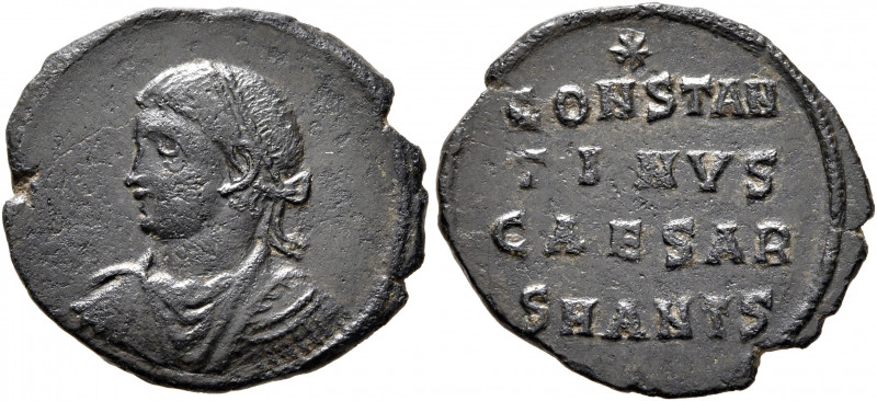 Constantine II, as Caesar, 316-337. Follis (Bronze, 19 mm, 2.18 g, 5 h), Antioch...