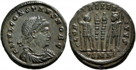 Constans, as Caesar, 333-337. Follis (Bronze, 19 mm, 3.00 g, 12 h), Cyzicus, 332-333 and 335. FL IVL CONSTANS NOB C Laureate, draped and cuirassed bus...