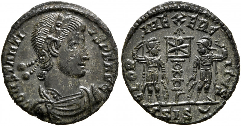 Constantius II, 337-361. Follis (Bronze, 16.5 mm, 1.44 g, 12 h), Siscia, 337-340...