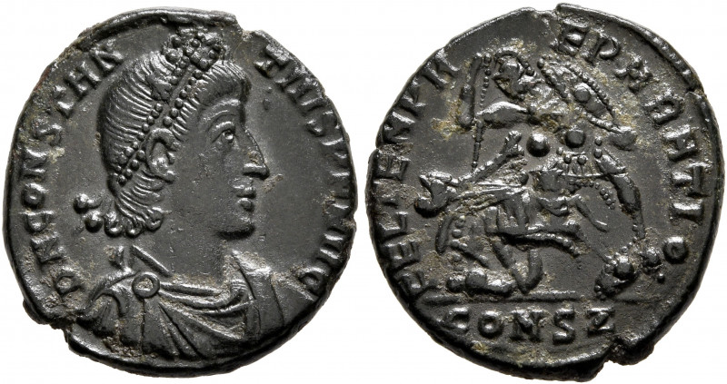 Constantius II, 337-361. Follis (Bronze, 18 mm, 3.07 g, 11 h), Constantinopolis,...