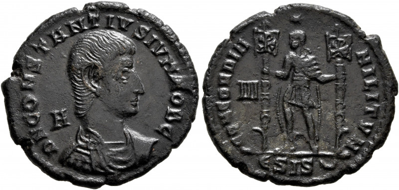 Constantius Gallus, Caesar, 351-354. Follis (Bronze, 24 mm, 5.08 g, 1 h), Siscia...