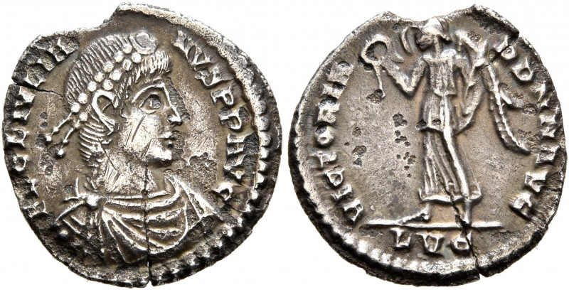 Julian II, 360-363. Siliqua (Silver, 17 mm, 1.77 g, 1 h), Lugdunum, 360-361. FL ...