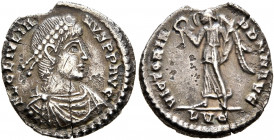 Julian II, 360-363. Siliqua (Silver, 17 mm, 1.77 g, 1 h), Lugdunum, 360-361. FL CL IVLIANVS P P AVG Pearl-diademed, draped and cuirassed bust of Julia...
