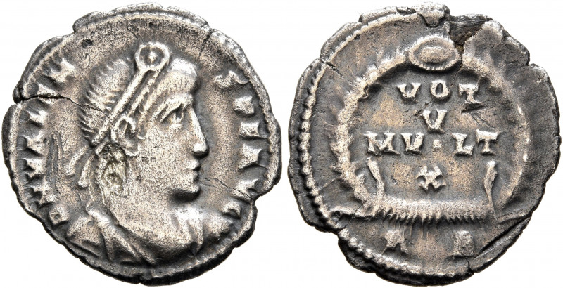 Valens, 364-378. Siliqua (Silver, 19 mm, 2.08 g, 1 h), Rome, 364-367. D N VALENS...