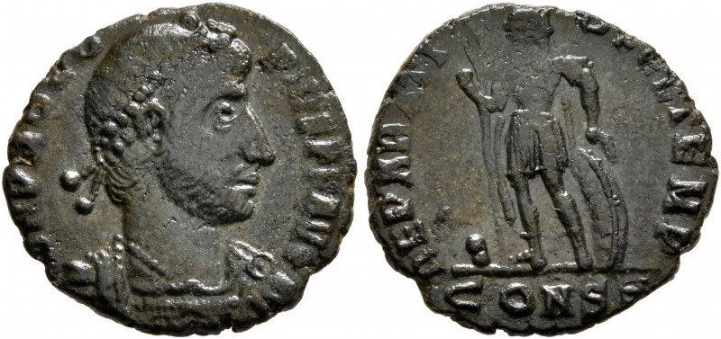 Procopius, usurper, 365-366. Follis (Bronze, 16.5 mm, 1.99 g, 12 h), Constantino...
