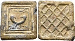 SYRIA, Seleucis and Pieria. Antiochia on the Orontes, 2nd-1st centuries BC. Weight of 1/4 Mina (Tetarton) (Lead, 55x59 mm, 184.00 g). ΔHMOΣION / TETAP...