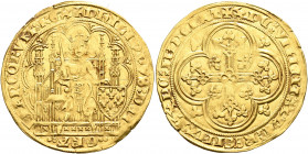 FRANCE, Royal. Philippe VI de Valois (of Valois), 1328-1350. Écu d'or à la chaise (Gold, 29 mm, 4.47 g, 5 h), 6th emission, May 1349. ✠ PhILPPVS:DЄI -...
