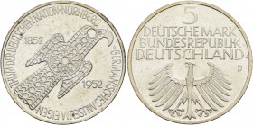 GERMANY. Bundesrepublik Deutschland. 1949-present. 5 Deutsche Mark (Silver, 29 mm, 11.28 g, 12 h), commemorating the 100th anniversary of the founding...