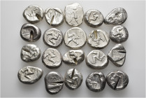 A lot containing 20 silver coins. All: Greek. Fine to very fine. LOT SOLD AS IS, NO RETURNS. 20 coins in lot.