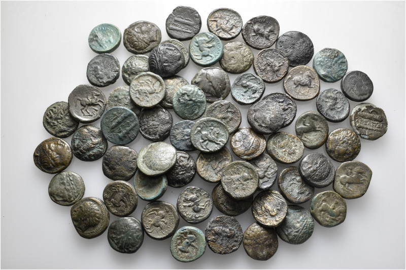 A lot containing 62 bronze coins. All: Kings of Macedon. Fair to about very fine...