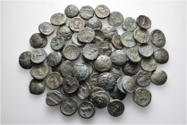 A lot containing 63 bronze coins. All: Kings of Macedon. Fair to about very fine. LOT SOLD AS IS, NO RETURNS. 63 coins in lot.


From a European co...