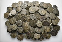 A lot containing 95 bronze coins. All: Greek. About very fine to good very fine. LOT SOLD AS IS, NO RETURNS. 95 coins in lot.