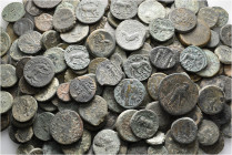 A lot containing 358 bronze coins. Mostly: Greek. Fair to about very fine. LOT SOLD AS IS, NO RETURNS. 358 coins in lot.