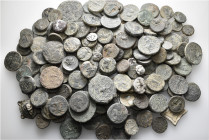 A lot containing 16 silver and 166 bronze coins. All: Greek. Fine to about very fine. LOT SOLD AS IS, NO RETURNS. 182 coins in lot.