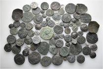 A lot containing 11 silver and 68 bronze coins. Includes: Greek, Roman Provincial, Roman Imperial and Byzantine. Fine to very fine. LOT SOLD AS IS, NO...