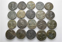A lot containing 20 bronze coins. All: Roman Provincial. Fine to very fine. LOT SOLD AS IS, NO RETURNS. 20 coins in lot.


From the old stock of a ...