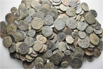 A lot containing 271 bronze coins. Mostly: Islamic. Fair to fine. LOT SOLD AS IS, NO RETURNS. 271 coins in lot.