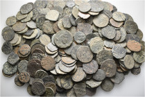 A lot containing 257 bronze coins. Mostly: Islamic. Fair to fine. LOT SOLD AS IS, NO RETURNS. 257 coins in lot.