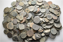 A lot containing 275 bronze coins. Mostly: Islamic. Fair to fine. LOT SOLD AS IS, NO RETURNS. 275 coins in lot.