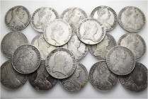 A lot containing 20 silver coins. All: Austrian Talers. Fine to very fine. LOT SOLD AS IS, NO RETURNS. 20 coins in lot.