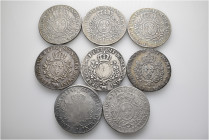 A lot containing 8 silver coins. All: France. Fine to very fine. LOT SOLD AS IS, NO RETURNS. 8 coins in lot.


From the collection of a Swiss schol...