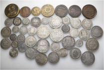 A lot containing 35 silver and 9 bronze coins. All: France. Fine to very fine. LOT SOLD AS IS, NO RETURNS. 44 coins in lot.


From the collection o...