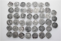 A lot containing 45 silver coins. All: Germany, Dukes of Bavaria. Late 14th to mid 15th centuries. Pfennige. Munich, Landshut, Ingolstadt. Fine to ver...