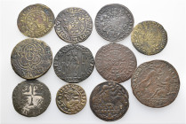 A lot containing 11 bronze coins. All: 'Rechenpfennige'. Fine to very fine. LOT SOLD AS IS, NO RETURNS. 11 coins in lot.


From the collection of a...
