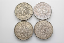 A lot containing 4 silver coins. All: Japan. Very fine to about extremely fine. LOT SOLD AS IS, NO RETURNS. 4 coins in lot.


From the collection o...