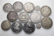A lot containing 13 silver coins. Includes: Mexico and Colombia. Fine to very fine. LOT SOLD AS IS, NO RETURNS. 13 coins in lot.


From the collect...