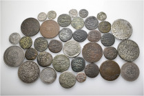 A lot containing 36 silver and bronze coins. All: Tunisia. Fine to very fine. LOT SOLD AS IS, NO RETURNS. 36 coins in lot.


From the collection of...
