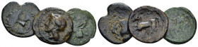 Sicily, Camarina Large lot of 3 Bronzes IV century, Æ 20.00 mm., 7.98 g.
Large lot of 3 Bronzes, including: Camarina and Himera

About Very fine