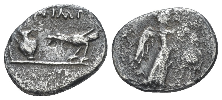 Marcus Antonius Quinarius Gallia Transalpina 43, AR 14.00 mm., 1.66 g.
M ANT (l...