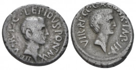 M. Aemilius Lepidus and C. Caesar Octavianus Denarius Italy 42, AR 18.00 mm., 3.84 g.
Bare head of Lepidus r. Rev. Bare head of Octavian r. Crawford ...