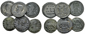 Constantine I, 307-337 Large lot of 6 Folles IV century, &AElig; 18.00 mm., 15.91 g.
 Large lot of 6 Folles of Constantine I. 
 &nbsp;Good&nbsp;Very...