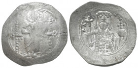 Alexius I Comnenus 1081-1118 Aspron trachy Constantinople After 1092, billon 28.00 mm., 3.02 g.
Nimbate Christ seated facing on throne, raising hand ...