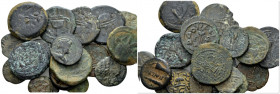 Large lot of 19 Bronzes I century, Æ 20.00 mm., 102.61 g.
Large lot of 19 Bronzes

Very fine