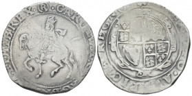 Tower mint, Charles I, 1625-1649 Half crown 1644-1645, AR 32.40 mm., 15.12 g.
SCBC 2778.

Good Fine