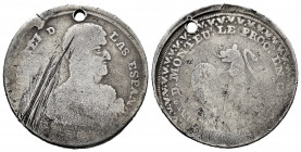 Ferdinand VII (1808-1833). "Proclamation" medal. 1812. Caracas. (H-8). (Medina-268). Ag. 12,44 g. Minted by Domingo de Monteverde on 24 September 1812...
