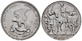 Germany. Prussia. Wilhelm III. 3 mark. 1913. (Km-534). Ag. 16,65 g. Original luster. AU. Est...50,00. 

Spanish Description: Alemania. Prussia. Wilh...
