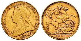 Australia. Victoria Queen. 1 sovereign. 1901. Perth. P. (Km-13). Au. 7,95 g. Almost VF/VF. Est...300,00. 

Spanish Description: Australia. Victoria....