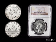 Canada. George VI. 1 dollar. 1952. (Km-46). Ag. Slabbed by NGC as MS 64. This coin is exempt from any export license fee. NGC-MS. Est...150,00. 

Sp...