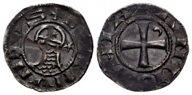 Crusaders. Bohemund III. Dinero. (1163-1201). Antioch. Ag. 1,24 g. XF. Est...35,00. 

Spanish Description: Cruzadas. Bohemundo III. Dinero. (1163-12...