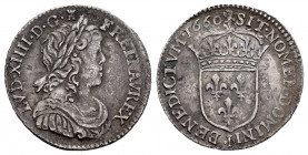 France. Louis XIV. 1/12 ecu. 1660. Limoges. I. (Km-166.9). (Gad-112). Ag. 2,16 g. Almost VF. Est...35,00. 

Spanish Description: Francia. Louis XIV....