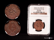Korea. 5 fun. Year 504 (1895). (Km-1108). Ae. Slabbed by NGC as XF 45 BN. This coin is exempt from any export license fee. NGC-XF. Est...60,00. 

Sp...