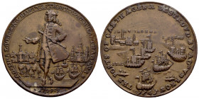 Great Britain. Vernon Admiral. Medal. 1741. Cartagena. Ae. 9,88 g. Almost VF. Est...220,00. 

Spanish Description: Gran Bretaña. Almirante Vernon. M...