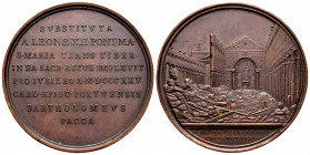 Vatican. León XII (1823-1829). Medal. 1825. Rev.: SVBSTITVTA / A LEONE XII PONT MA / S MARIA TRANS TIBER / IN EA SACR RITVS IMPLEVIT / PRO IVBILEO A M...