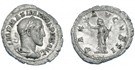 IMPERIO ROMANO. MAXIMINO I. Denario. Roma (235-236). R/ Pax; PAX AVGVSTI. AR 2,44 g. 20,7 mm. RIC-12. MBC+.