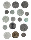 MONEDAS EXTRANJERAS. Lote de 17 monedas: 1/4 de rial de Marruecos de 1882, 1894, 1898, 1903, 1911 y 1913; 1/10 de rial de Marruecos de 1882,1894,1903 ...