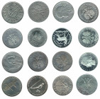 MONEDAS EXTRANJERAS. POLONIA. Lote de 16 monedas de: 10 zloty de 1932, 1933 (2) y 1936; 50 zloty de 1972; 100 zloty de 1966, 1974, 1975 (2), 1976 (2),...